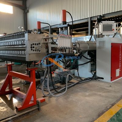 chaîne de production creuse de coffrage de construction du polypropylène pp de 18mm vis simple
